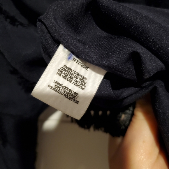 Luxury blouse small 4 Derek lam 10 crosby top tassles 3/4 sleeve crew neck shirt - Picture 12 of 16